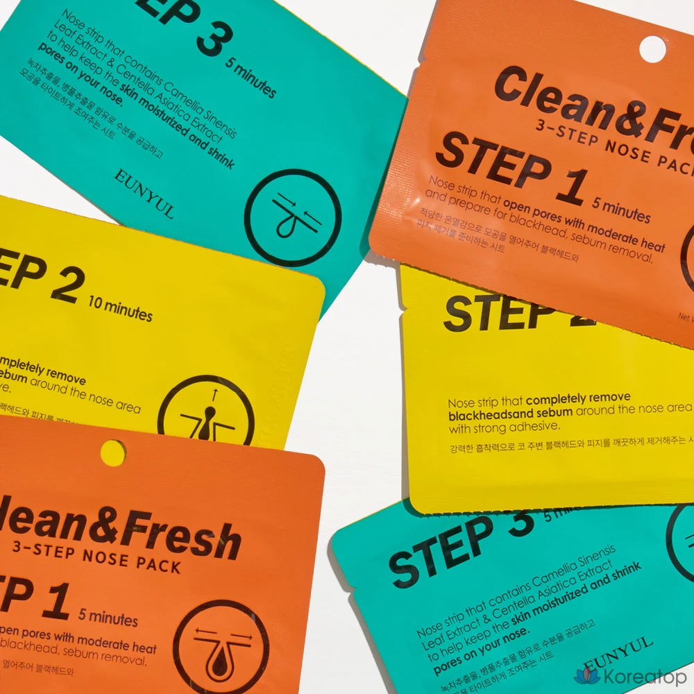 Набор для очищения и освежения носа Clean & Fresh 3-Step, 1 упаковка, 7 упаковок, фото 6
