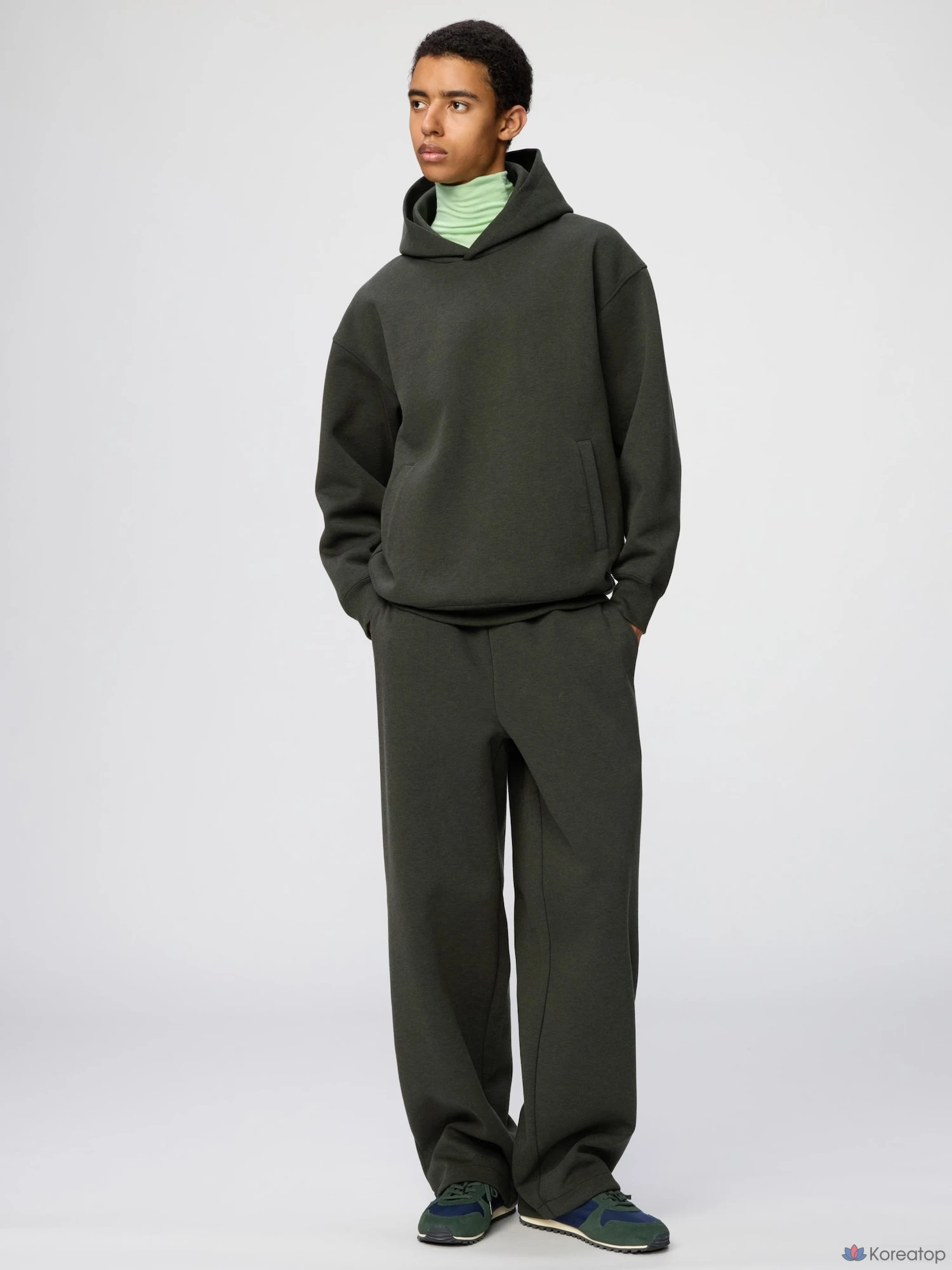 Брюки Uniqlo Sweat Wide Pants, длина ноги 70–76 см