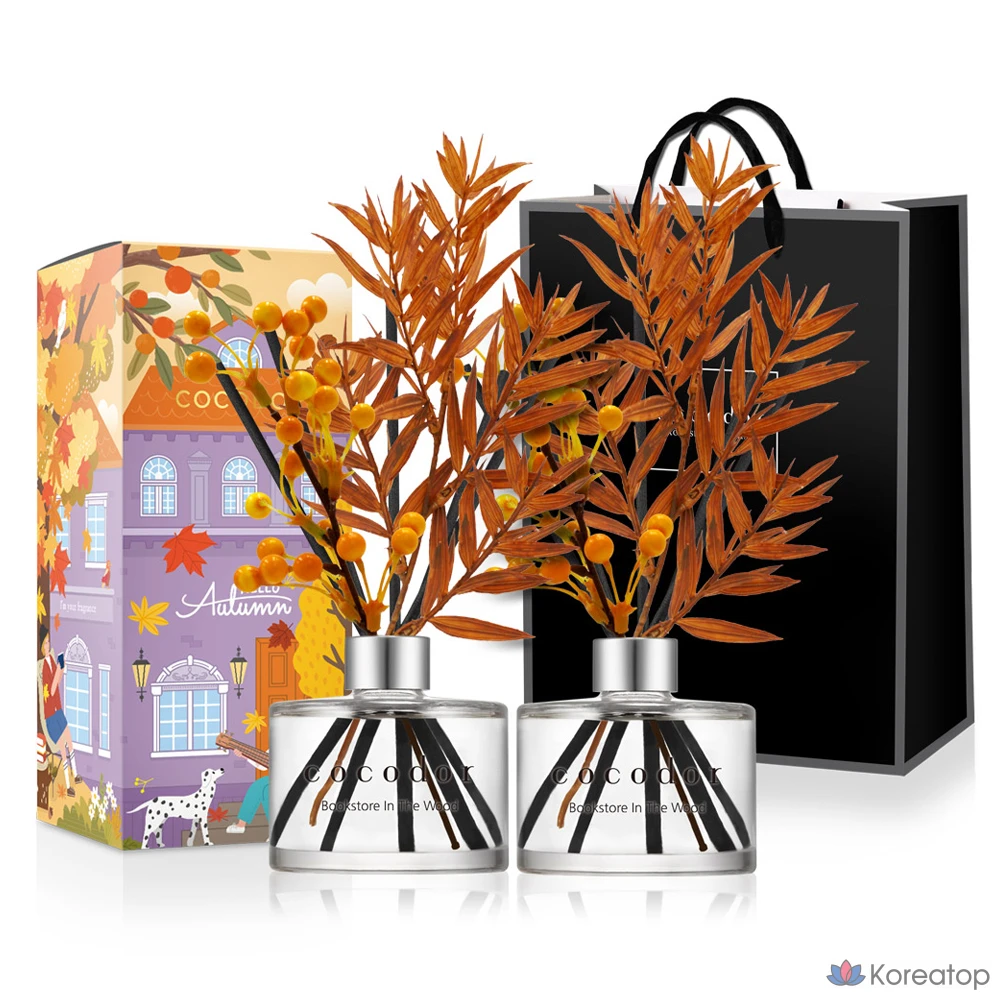 Диффузор для дома Cocodor Autumn Diffuser, Books in the Wood, 200 мл, 2 шт.