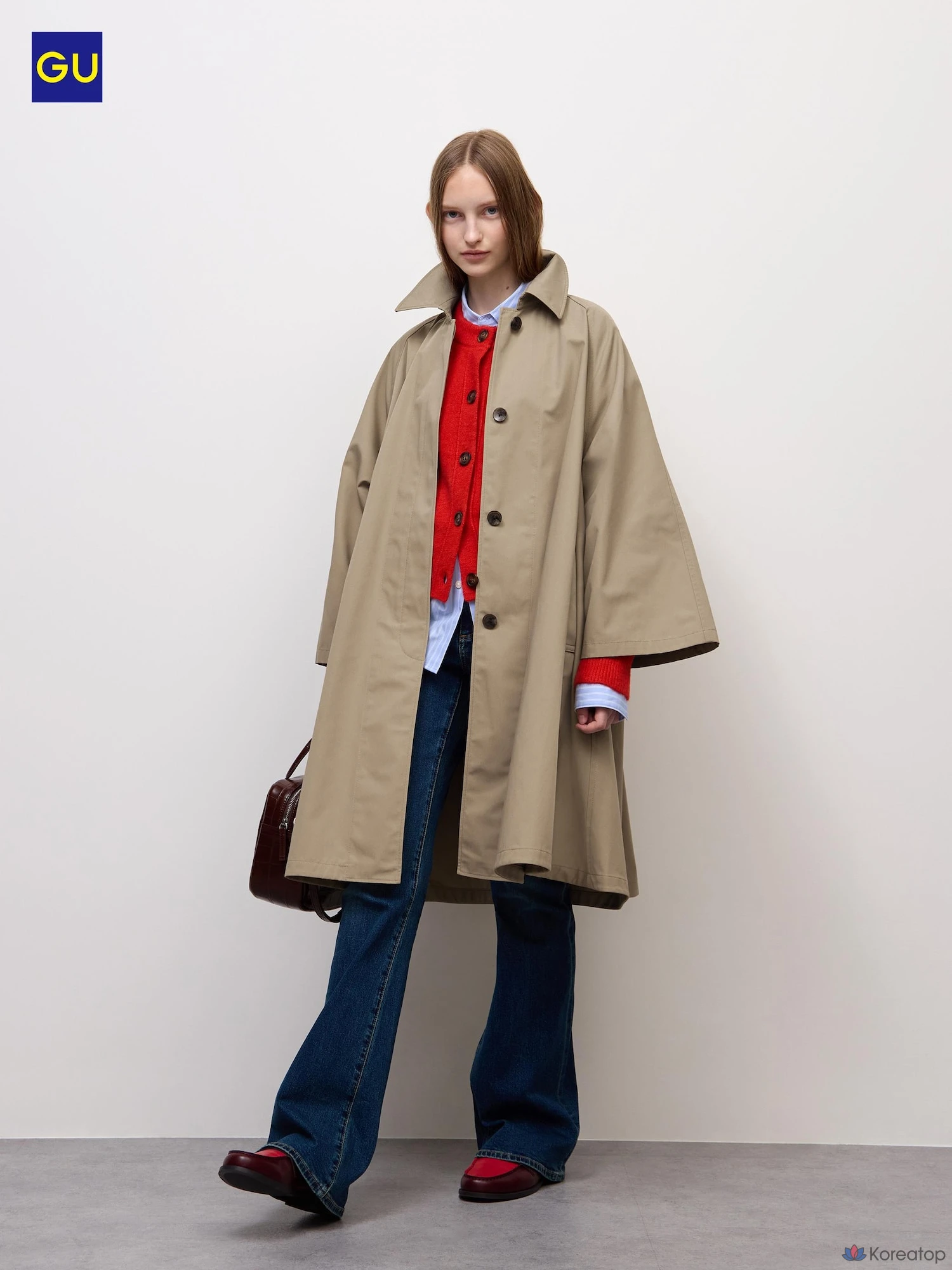 Пальто Uniqlo Balmacaan Tent Line Coat
