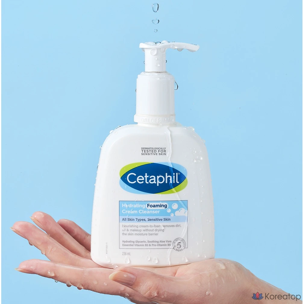 Увлажняющий пенящийся очищающий крем с мягкой кислотностью Cetaphil, 236 мл, 1 шт.