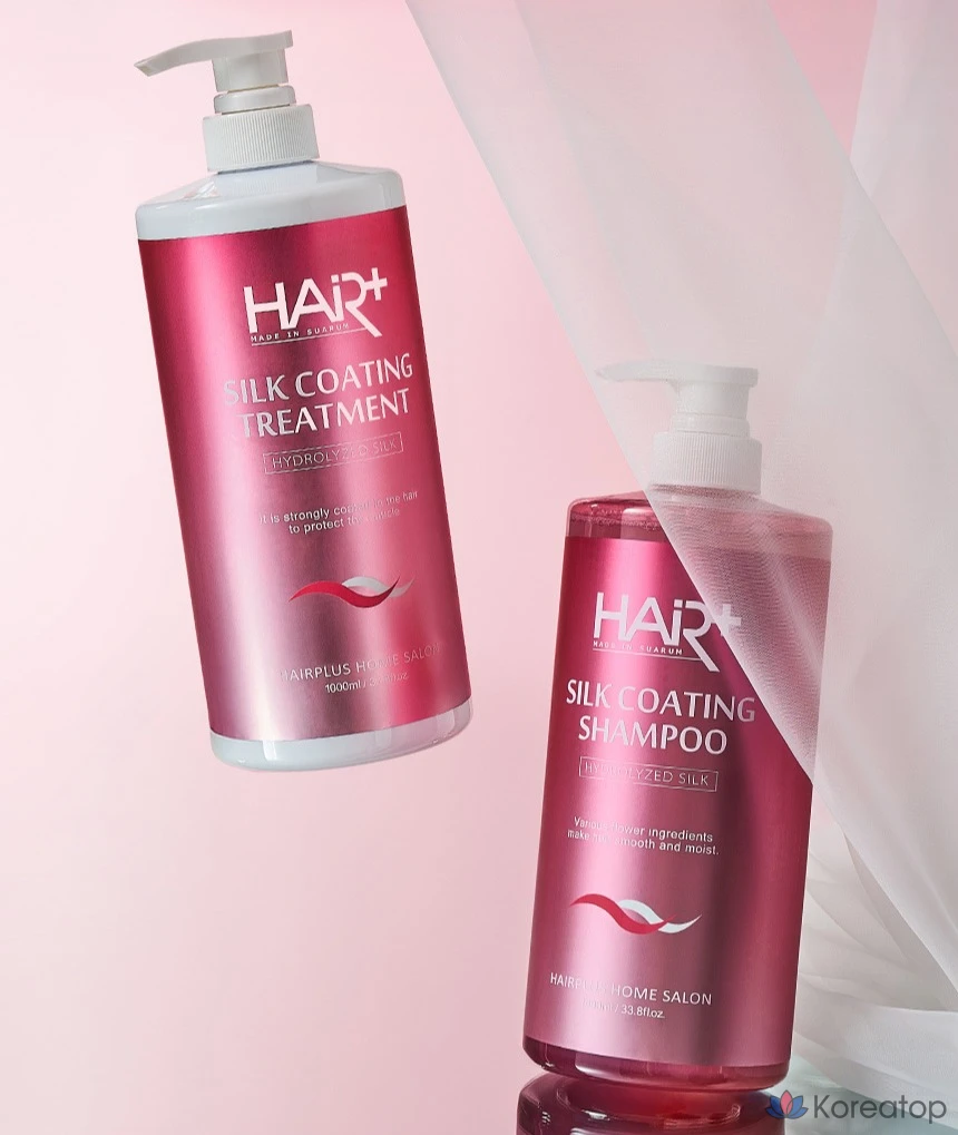 Средство для ухода за волосами Hair Plus Silk Coating Treatment с ароматом розовой ягоды и мускуса, 1 л, 1 шт.