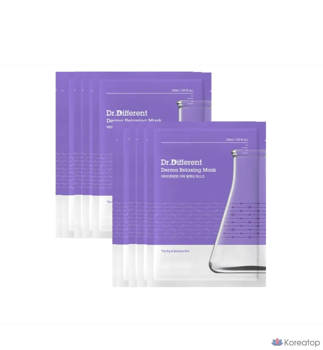 Расслабляющая маска для лица Dr. Different Derma Relaxing Mask, 30 мл, 10 шт., 1 упаковка