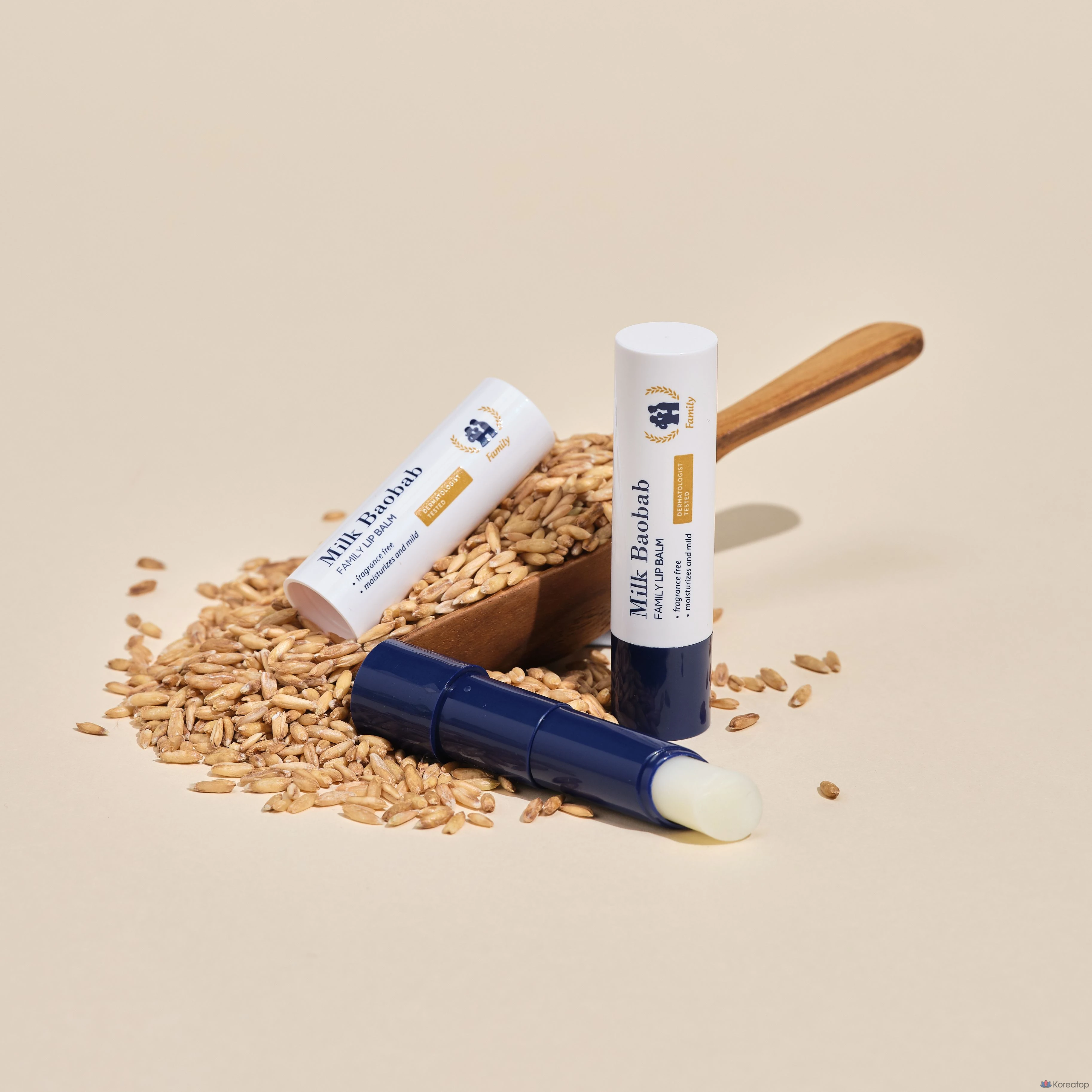 Бальзам для губ Milk Baobab Family, без запаха, 3,5 г, 1 шт.