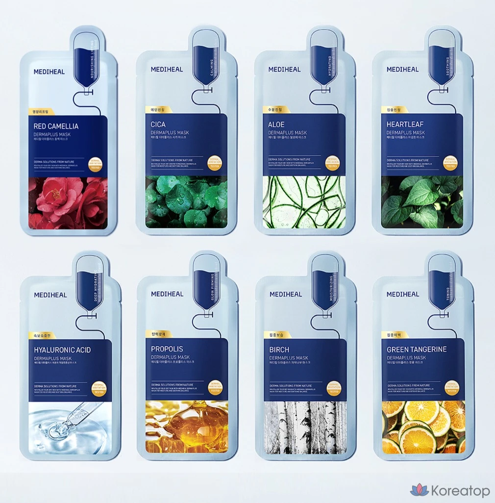 Mediheal Derma Plus Camellia Mask, 10 шт., 3 упаковки, фото 7