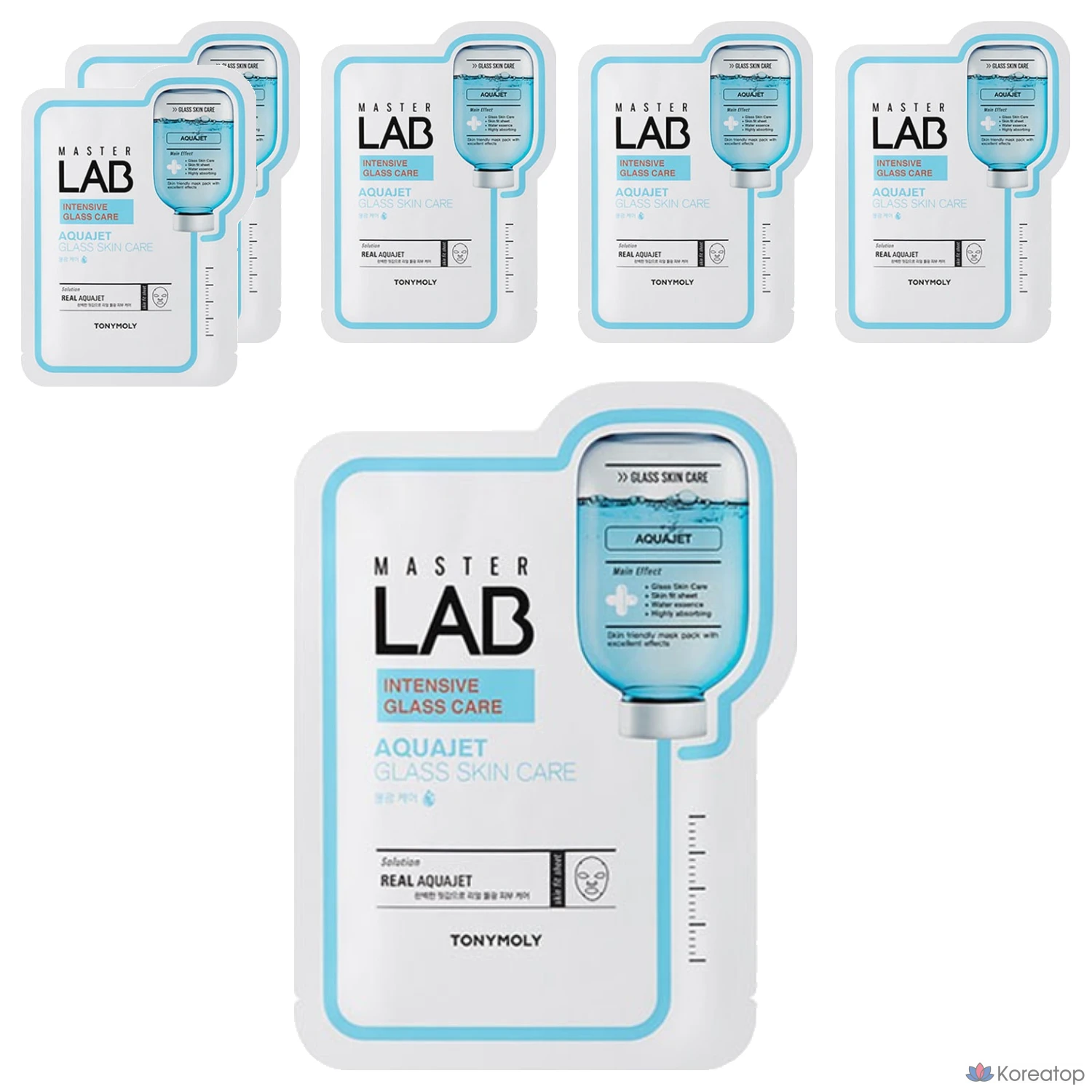 Маска для лица Tony Moly Master Lab Aqua Jet, 1 упаковка, 6 упаковок