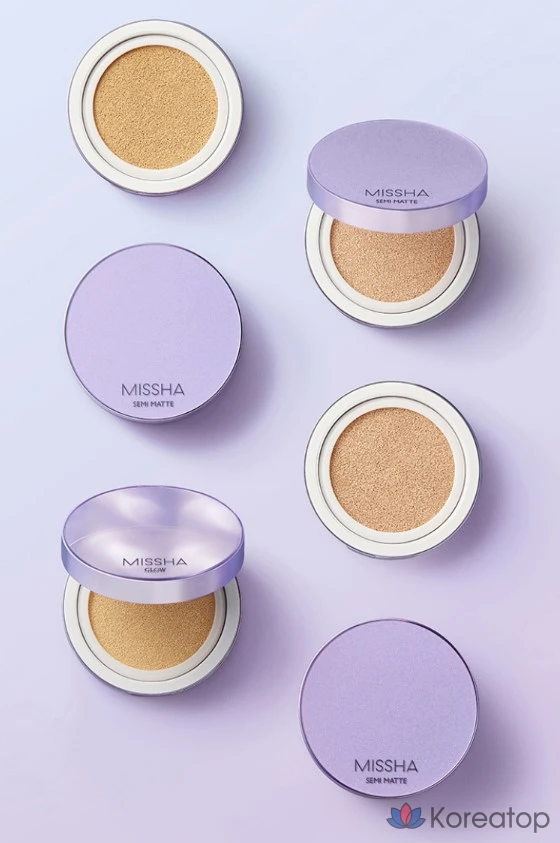 Тональный крем Missha Layering Fit Cushion Foundation Semi-Matte, 14 г, № 19, цвет слоновой кости, 1 шт., фото 5