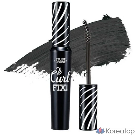 Тушь для ресниц Etude House Lash Perm Curl Fix, 8 г, черный цвет, 1 шт.