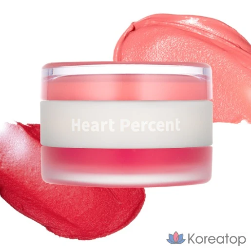 Накладные губы и щеки Heart Percent Dot On Mood Custom Lip & Cheek 9514, 01 Абрикосово-коралловый, 1 шт.