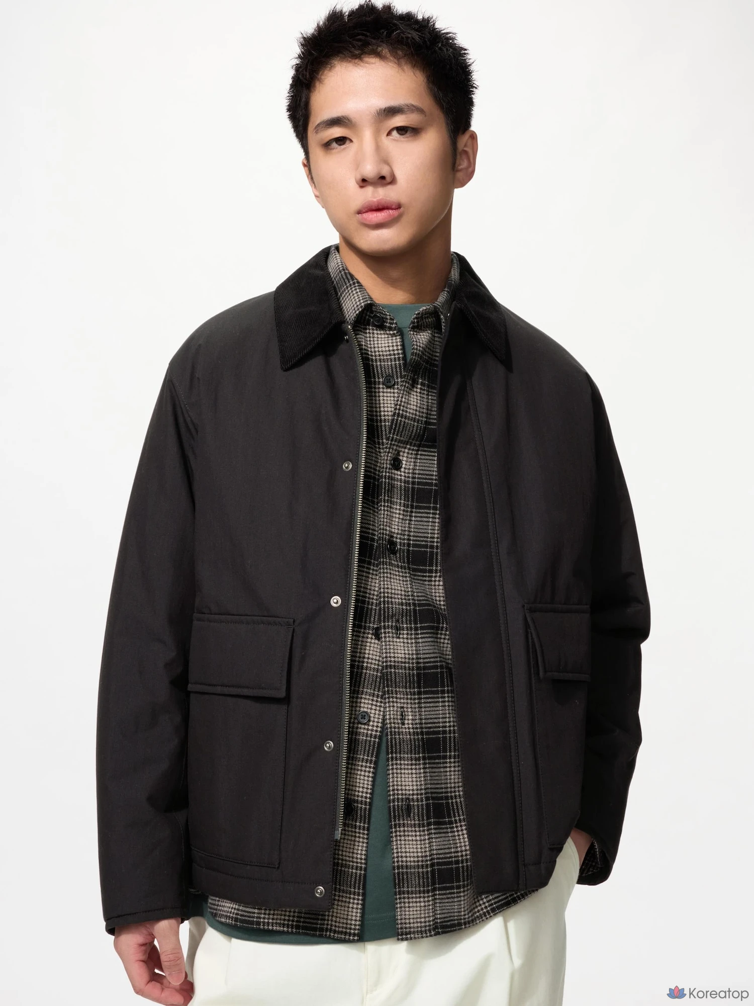 Утепленная куртка-блузон Uniqlo Padded Short Blouson