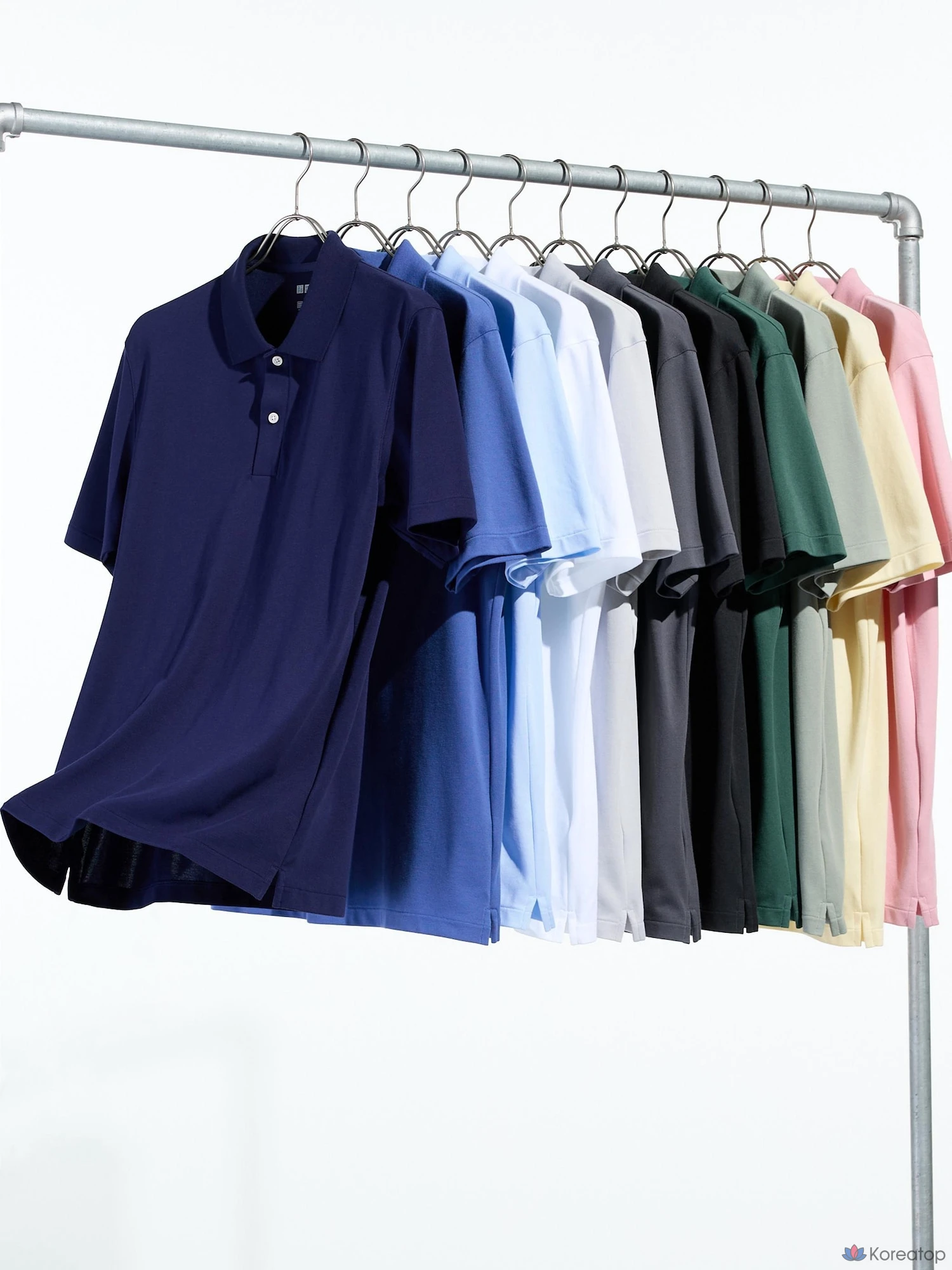Рубашка поло Uniqlo AIRism Cotton Pique Polo Shirt (Short Sleeve)