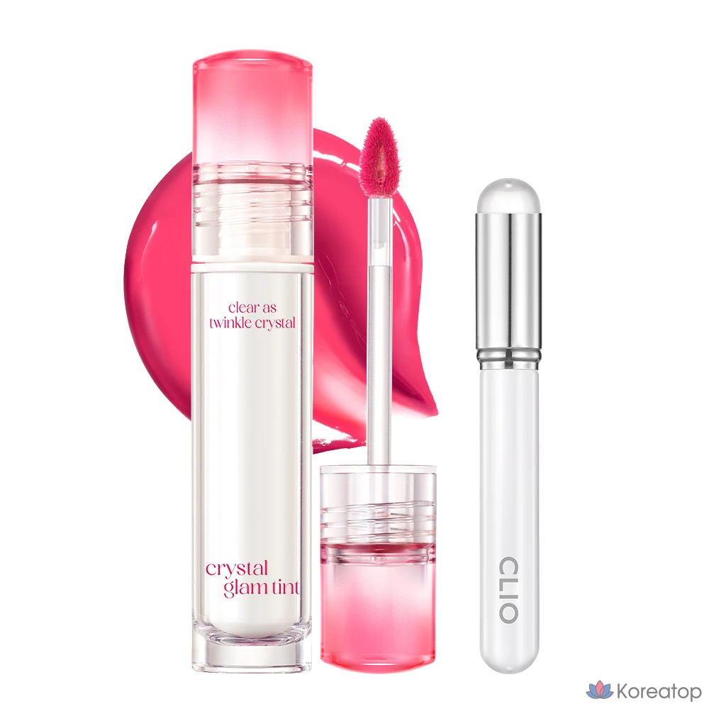 Тинт для губ Clio Crystal Glam + кисточка для губ, 1 шт., 010 Babyberry