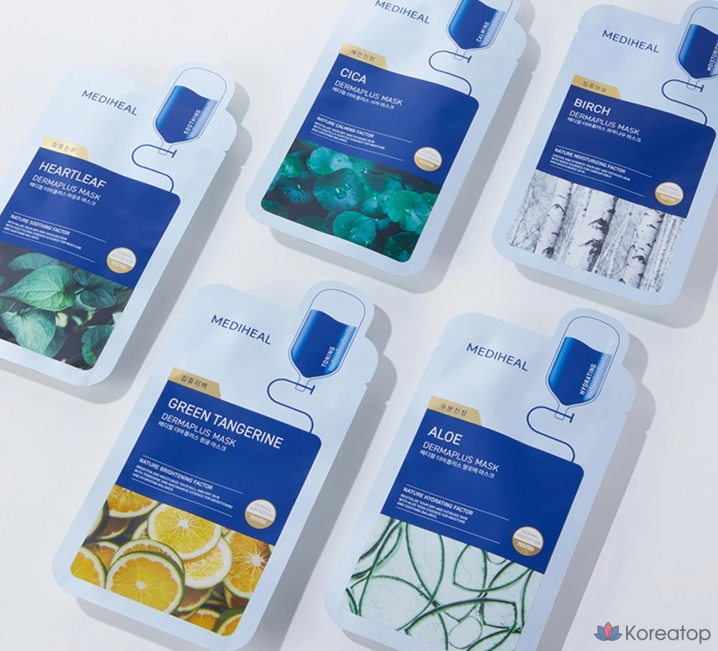 Маска Mediheal Derma Plus Cica, 1 упаковка, 10 шт.