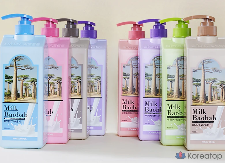 Гель для душа Milk Baobab с ароматом лаванды, 1 л, 1 шт.