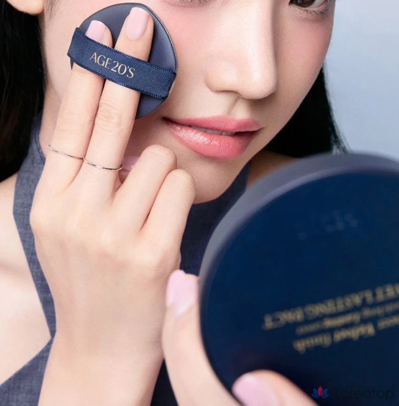 Age20's Velvet Lasting Mini Pact 7g, 21N Soft, 1 Piece, фото 5