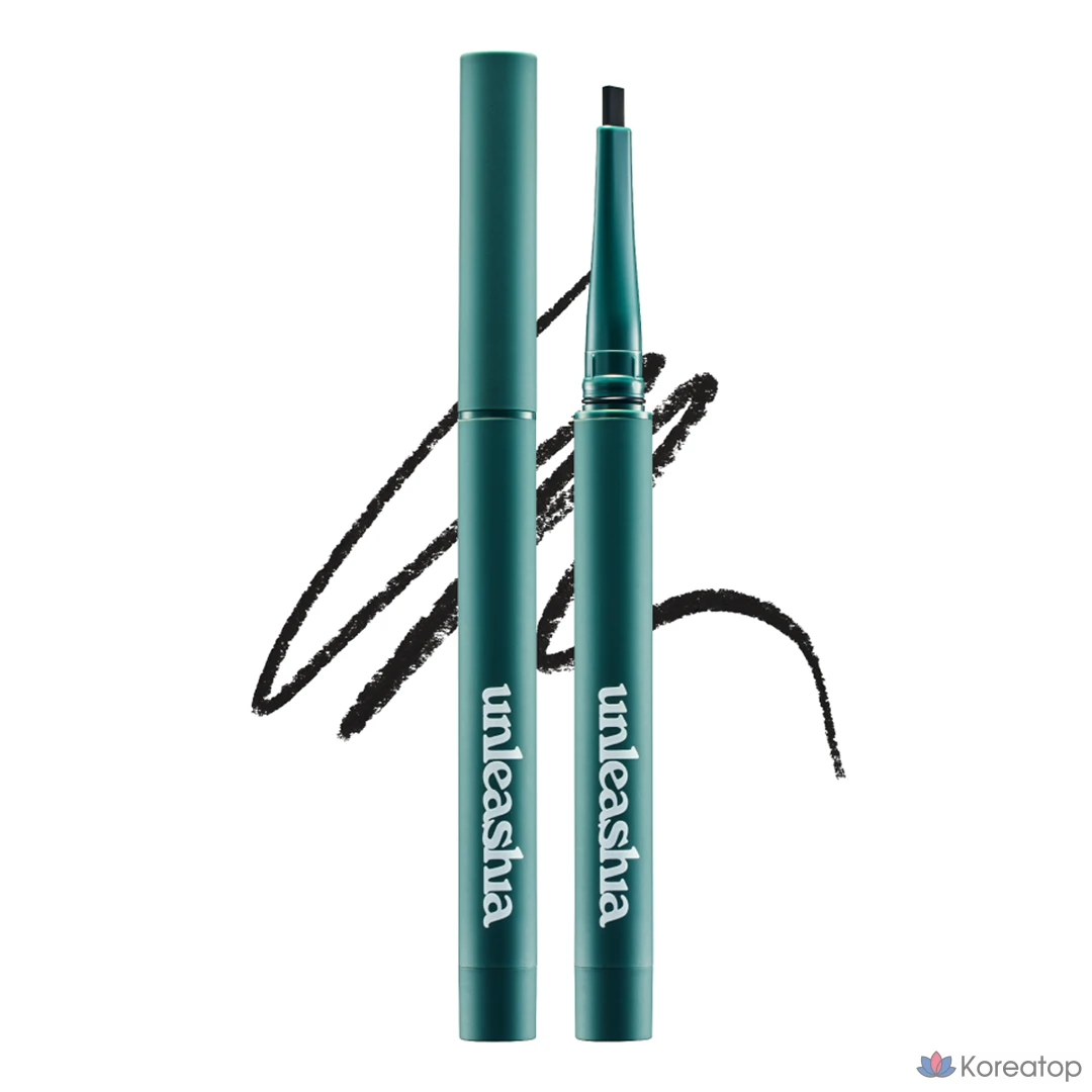 Подводка для глаз Unleashia Easy Glide Flat Eyeliner, оттенок No.1 Deep Black, 0.15 г, 1 шт.