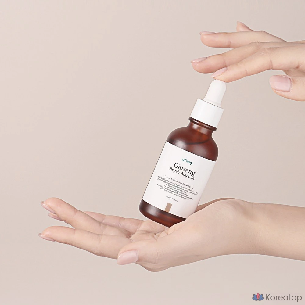 Ovway 6-пептидная ампула для восстановления кожи с органическим красным женьшенем, 1 шт., 50 мл