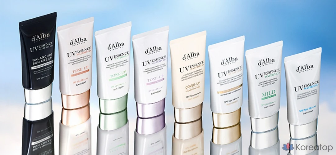 Солнцезащитный крем D'alba Waterfull Tone-Up Sunscreen Cover Beige SPF50+ PA++++, 50 мл, 1 шт.