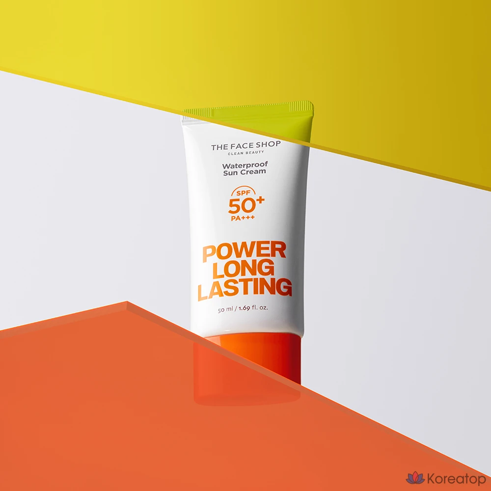 Солнцезащитный крем The Face Shop Power Long-Lasting Sun Cream SPF50+ PA+++, 50 мл, 1 шт.