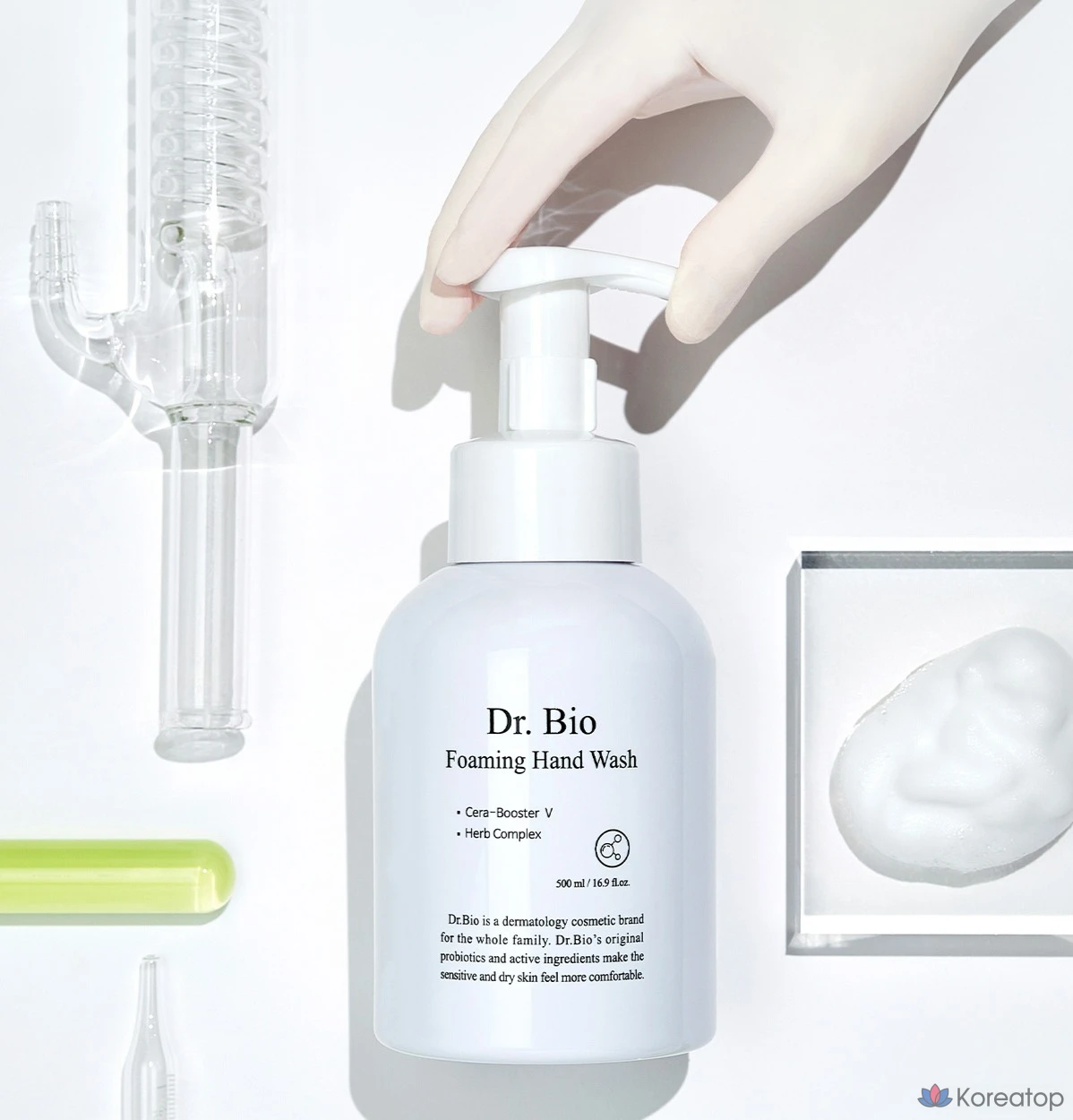 Пенящееся жидкое мыло для рук Dr. Bio с фруктово-мускусным ароматом, 500 мл, 1 шт.