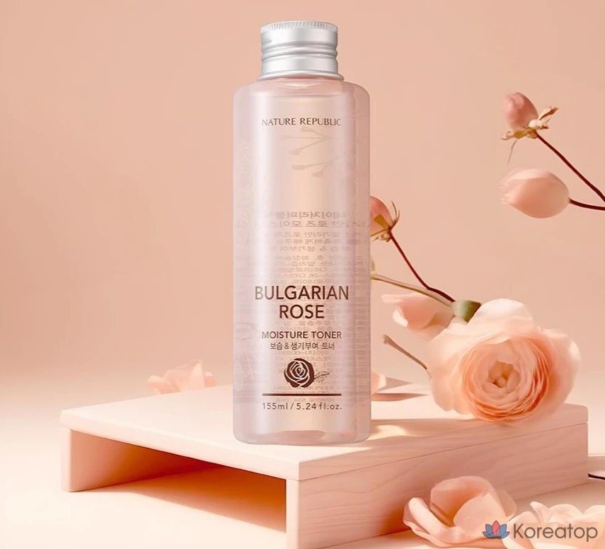 Набор средств по уходу за кожей Nature Republic «Болгарская роза», 1 комплект.