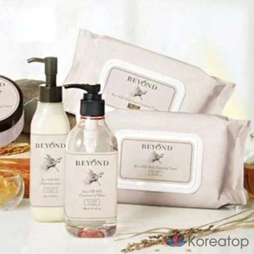 Салфетки BEYOND Rice Milk Mild для глубокого очищения, 50 листов, 1 упаковка.