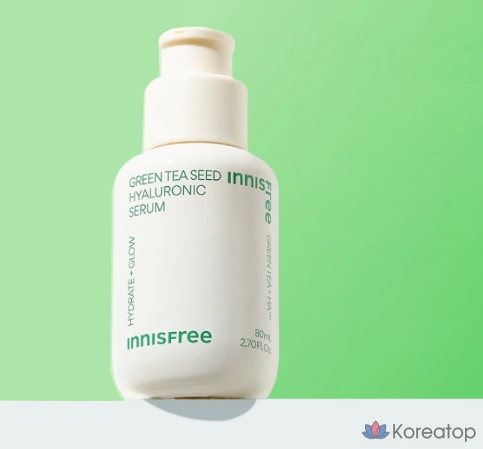 Набор сыворотки Innisfree Green Tea Seed Hyaluronic Acid Serum, 80 мл + 10 мл, 1 шт.