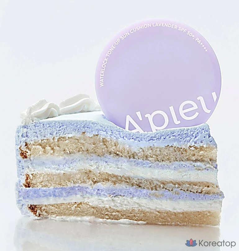 A'Pieu Water Lock Tone-Up Sun Cushion 15 г, лаванда, 1 шт.