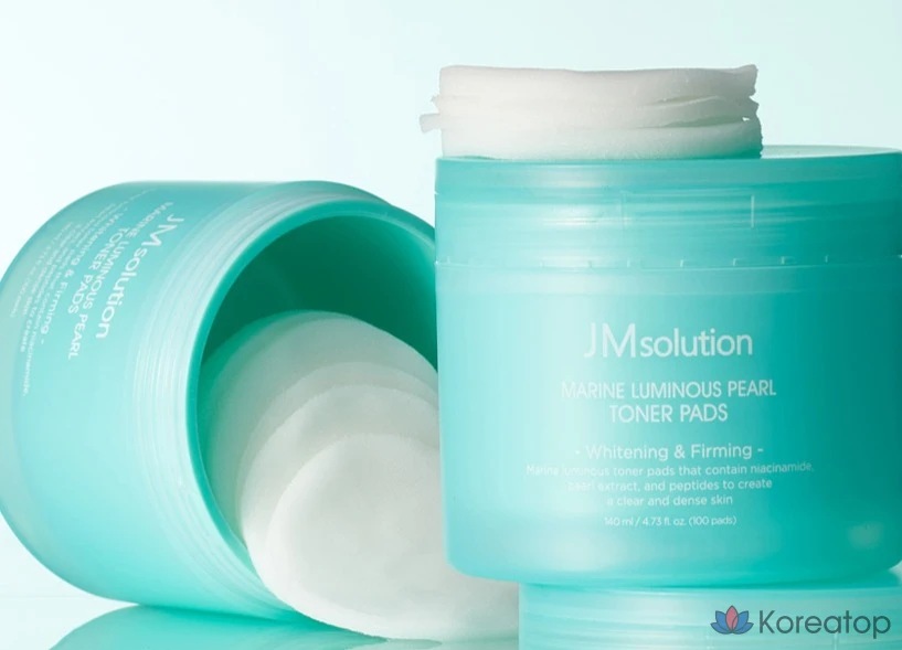 Тоник-подушечки JM Solution Cheonggwang Marine Pearl Glow, 140 мл, 1 шт., 100 листов.
