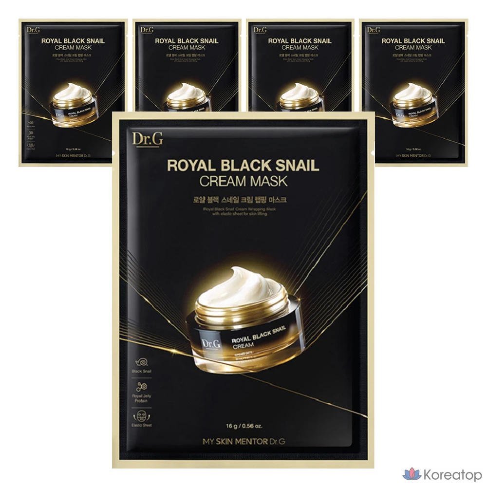 Крем-маска Dr.G Royal Black Snail, 5 шт., 1 упаковка
