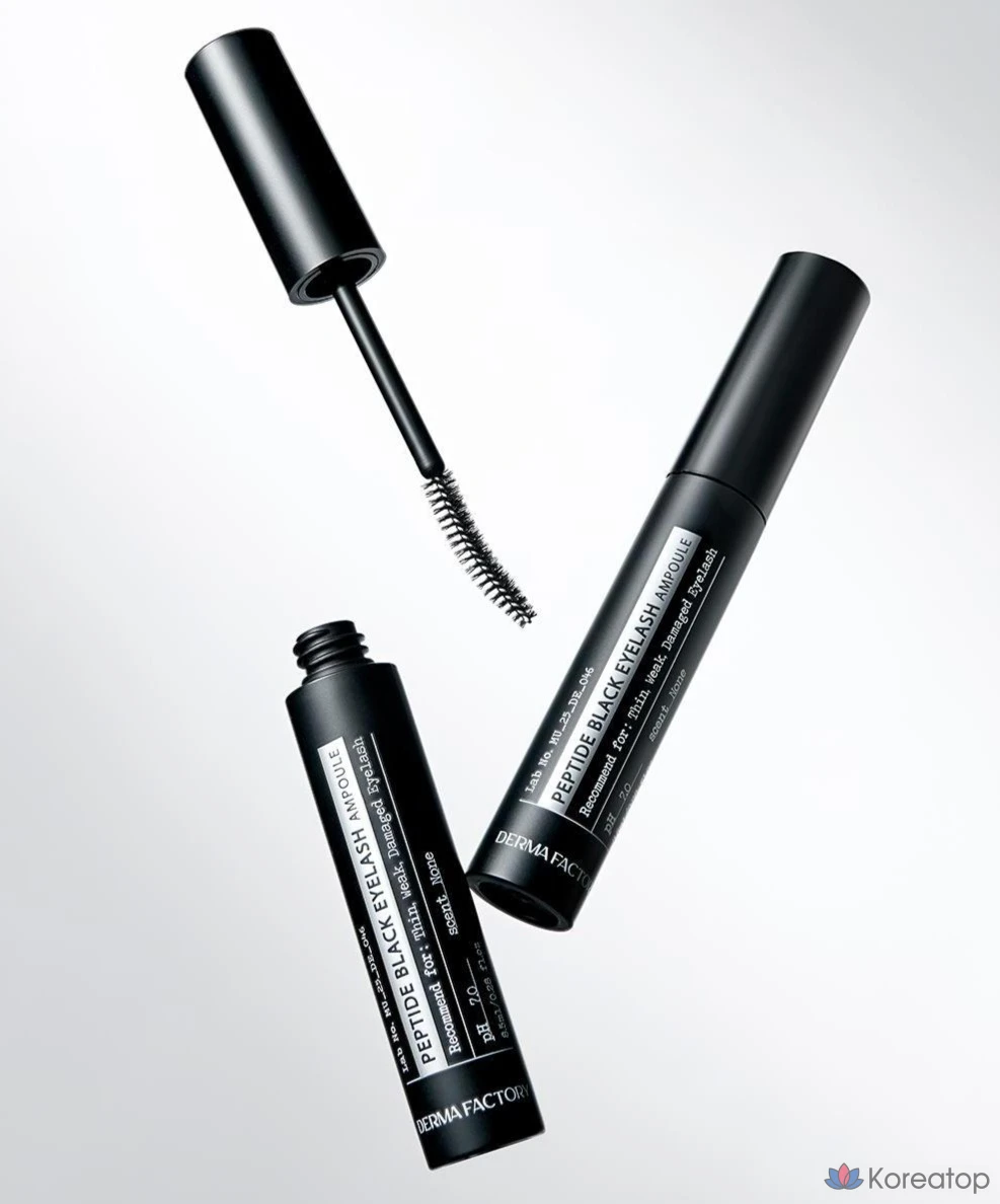 Питательная добавка для ресниц Derma Factory Peptide Black Eyelash Ampoule, 1 шт., 8,5 мл