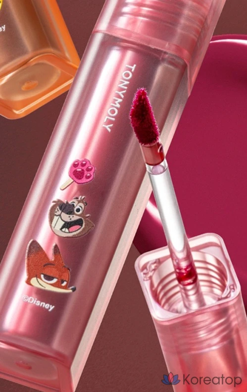 Тинт для губ Tony Moly Zootopia Edition Perfect Lips Shocking, 1 шт., N18 Very Jin Shocking