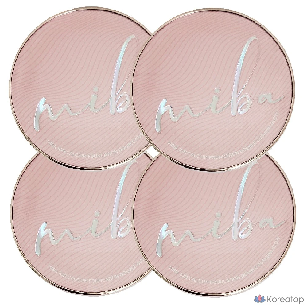 Тональный крем MIBA Wang Cushion Season 3 Ion Calcium Foundation Double Cushion Glow 25g Luxury (Simple), № 23 Rosy Beige