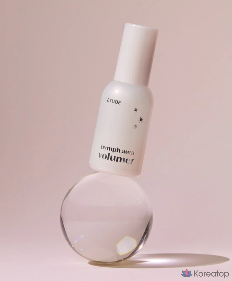 База под макияж Etude House Nymph Glow Volume Makeup Base 24 г, прозрачная, с эффектом водного сияния, 1 шт., фото 5