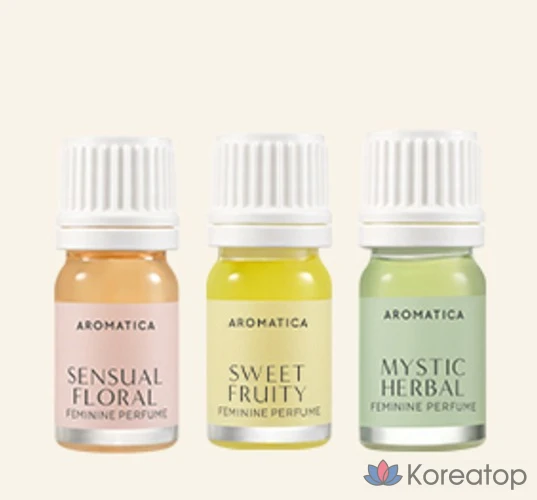 Парфюмерная композиция Aromatica Pure &amp; Soft Feminine Perfume Mystic Herbal, 5 мл, 1 шт.