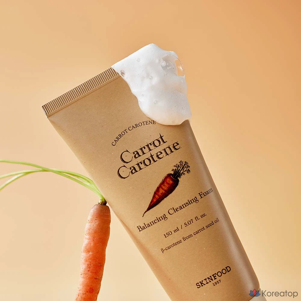 Очищающая пенка для лица Skinfood с каротином и морковью, 150 мл, 1 шт.