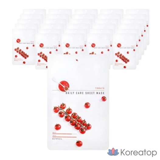 Тканевая маска для лица Eunyul Silver Tomato Daily Care, 1 упаковка, 300 листов