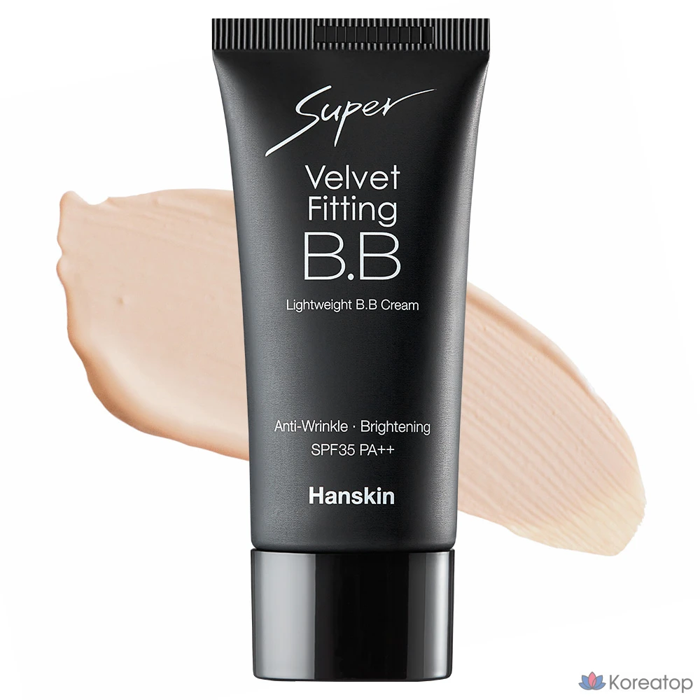 BB-крем HANSKIN Super Velvet Fitting SPF35 PA++, натуральный бежевый, 30 г, 1 шт.