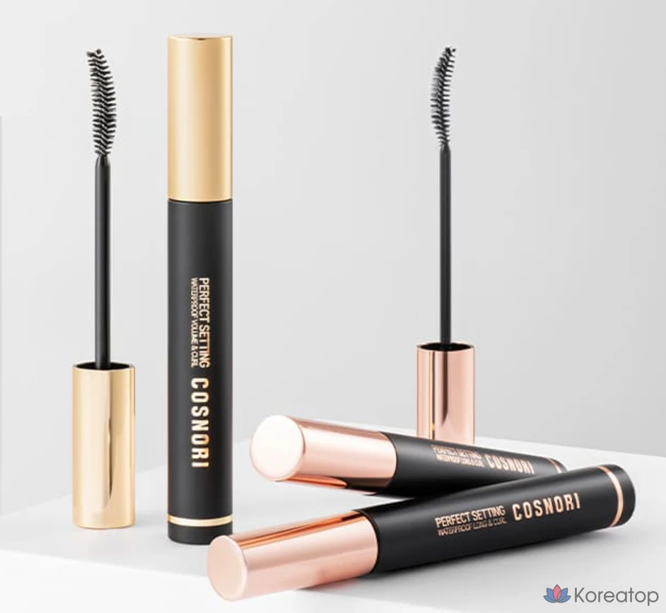 Водостойкая тушь для ресниц Cosnori Perfect Setting Waterproof Long & Curl Mascara, 7 мл, 01 Black, 1 шт., фото 3