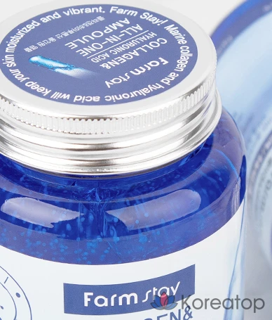 Ампула FarmStay с коллагеном и гиалуроновой кислотой, 250 мл, 1 шт.