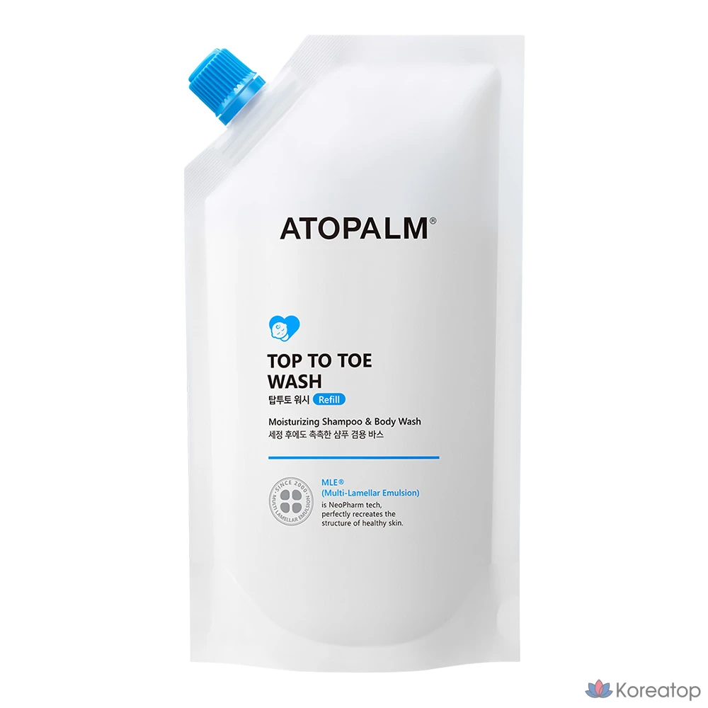 Сменный блок для геля для душа Atopalm Top-to-Toe Wash, 250 мл, 1 шт.