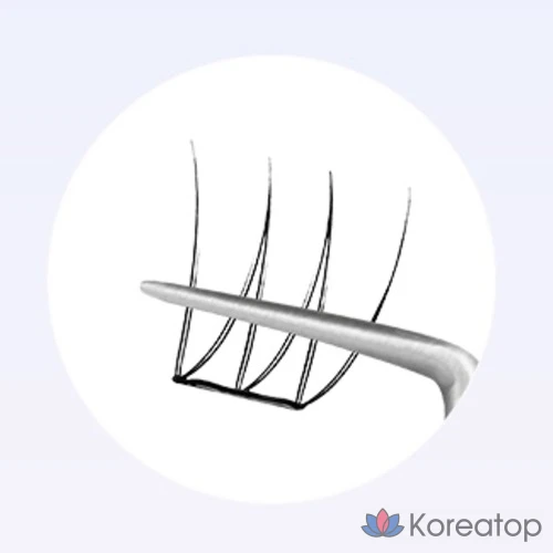 Накладные ресницы Corinco TokTok Hara без клея, 10 мм, 1 шт., черные.