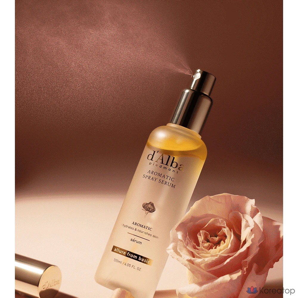 Набор D'alba White Truffle First Aromatic Spray Serum 120 мл x 2 шт. + Mildly Acidic Gel Clean 3 мл x 5 шт., 1 шт.