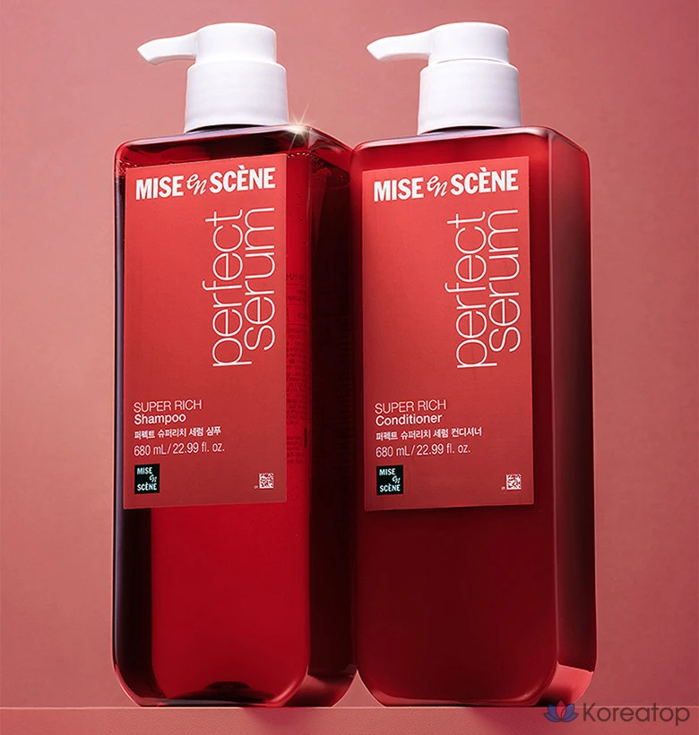 Mise en Scene Perfect Super Rich Serum Extreme Damage Care Shampoo Floral Musk, 900 мл, 1 шт., фото 9