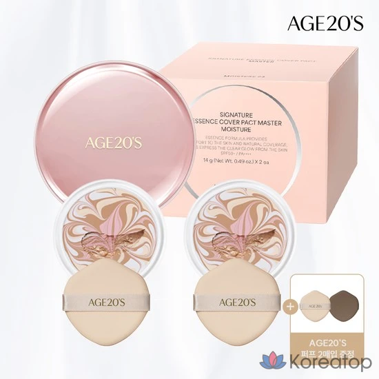 Увлажняющая пудра Signature Essence Cover Pact Master Moisture (футляр 1 + сменные блоки 2) (SPF50+ PA++++), 1 шт.