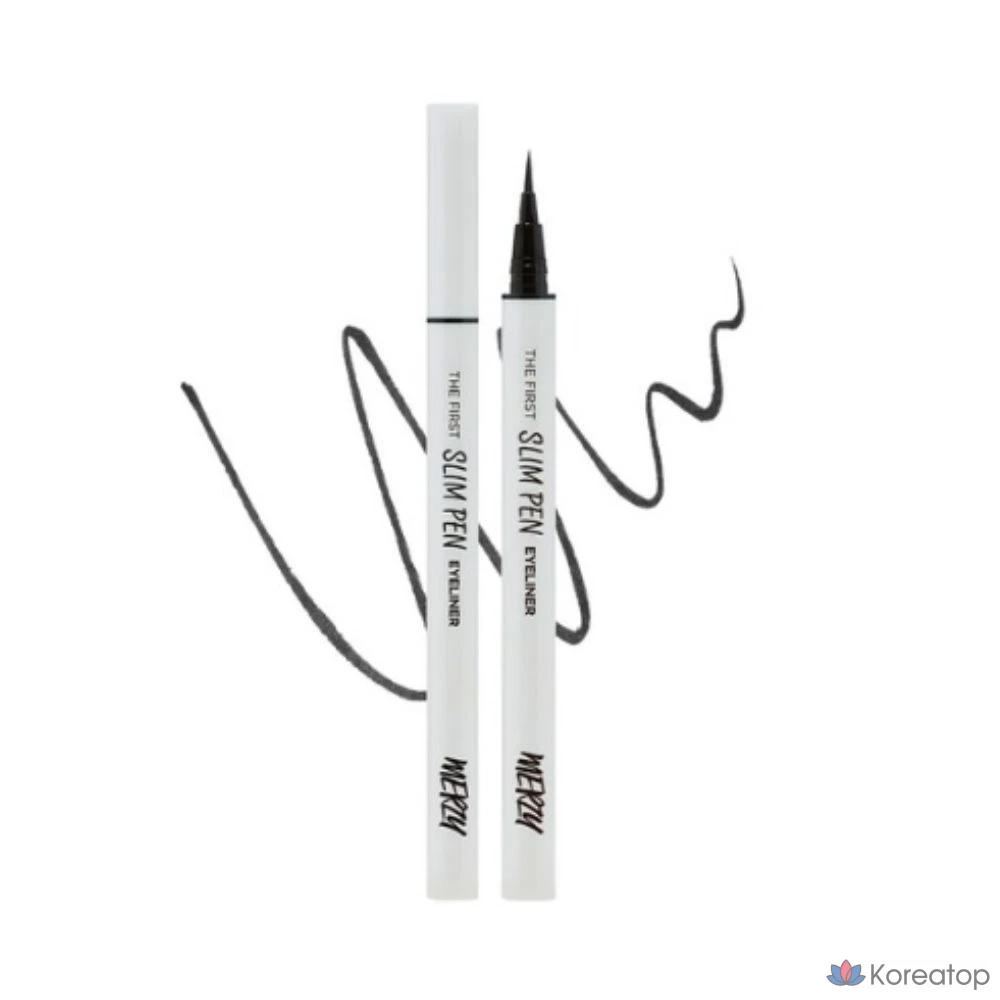 Подводка для глаз MERZY the First Slim Pen Eyeliner 0.45g, SP1 Black Jin, 1 шт.