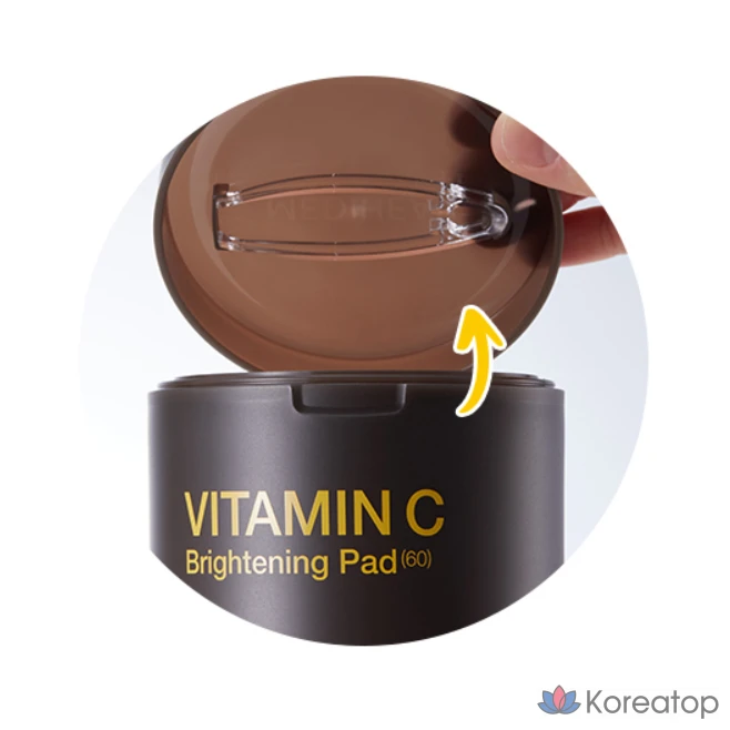 Осветляющие подушечки Mediheal с витамином С, 250 мл, 1 шт., 60 штук.