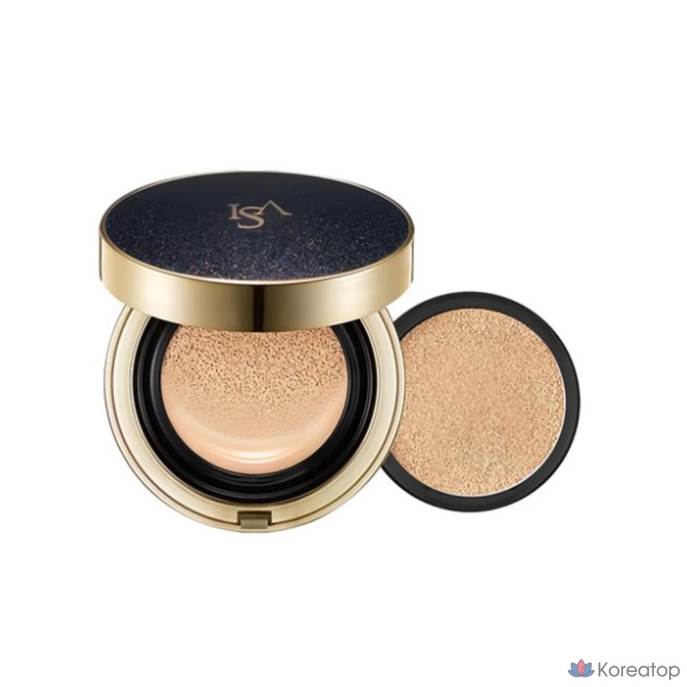 Тональный крем Isa Knox Age Focus Phytopro-Retinol Extreme Cover Cushion + сменный блок 15 г, цвет № 21 LIGHT (светло-бежевый), 1 шт.