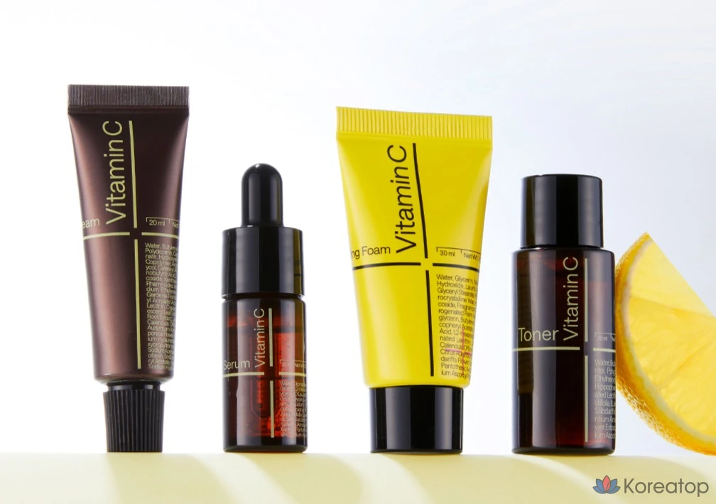 Набор Mediheal Vita Brightening Trial Kit, включающий очищающую пенку 30 мл + тоник 30 мл + сыворотку 10 мл + крем 20 мл (4 набора)., фото 5