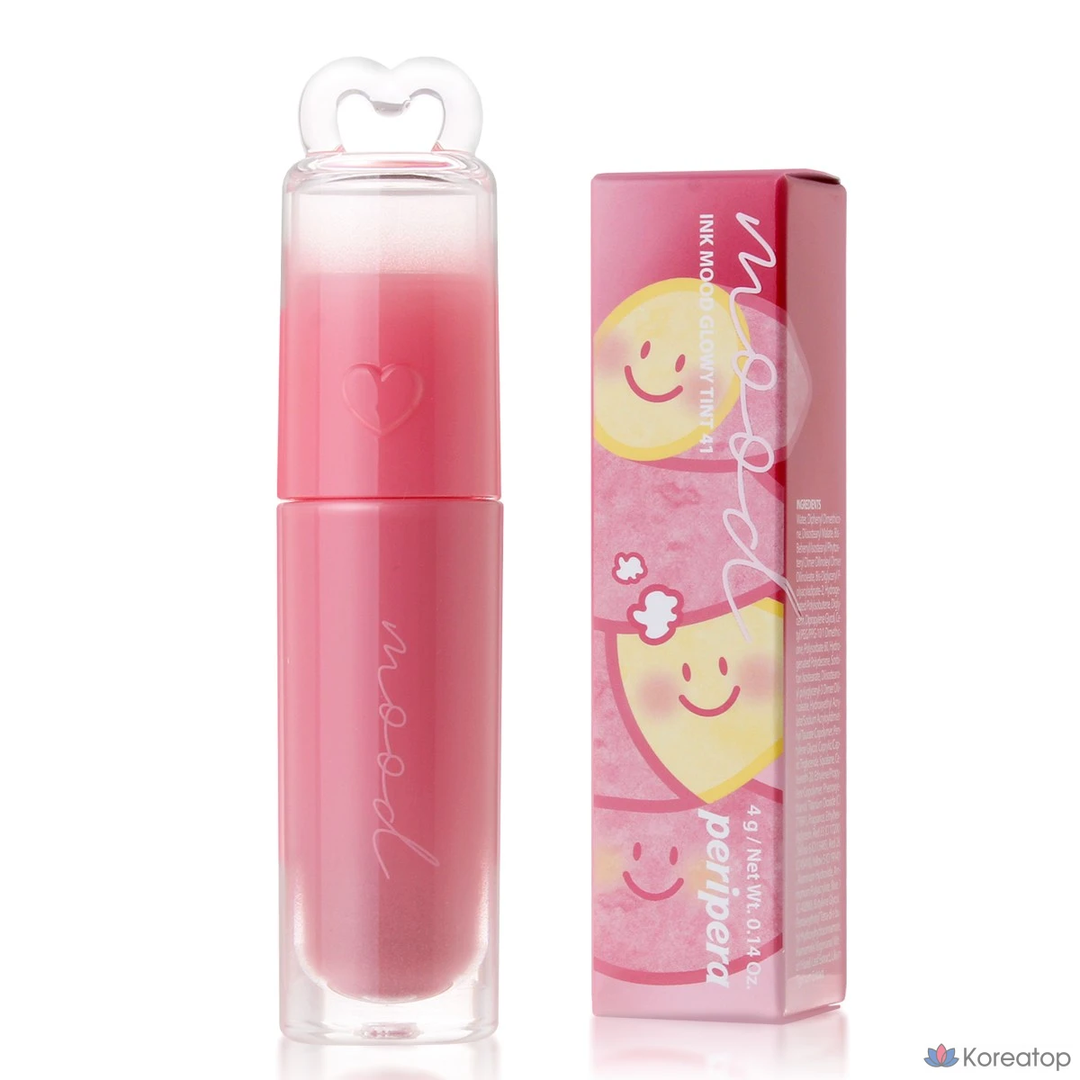 Тинт для губ Peripera Ink Mood Glowy Tint, оттенок 041 God Gguma (Pink Haguma), 1 шт.